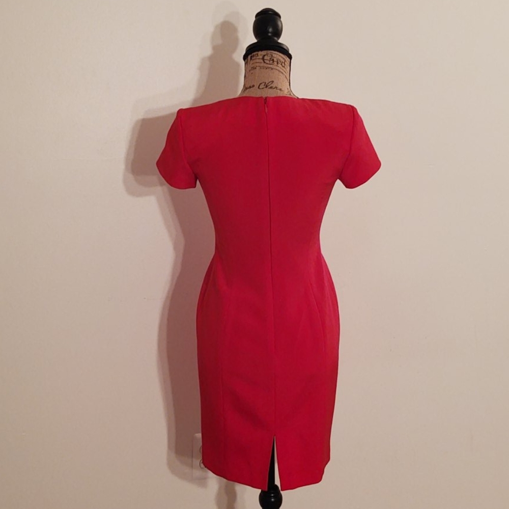 Fuschia | Gillian Women Petites Silk Dress | 2P - Picture 2 of 11